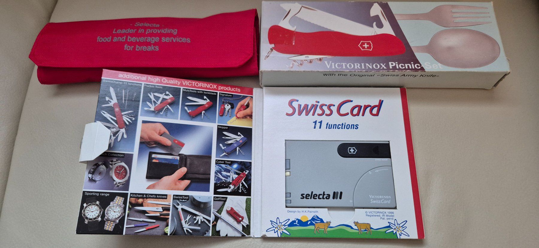 Victorinox Coltelli tascabile: Victorinox Sackmesser Pic-Nic Set und Werbegeschenk Selecta – Nuovo e nell'imballaggio originale da Jona venduto da petzi2 1