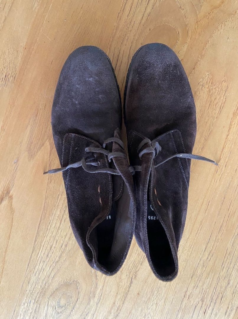 Scarpe da uomo: Boots - Brown Suede Chukka – Usato da Zürich venduto da Grothschild 1