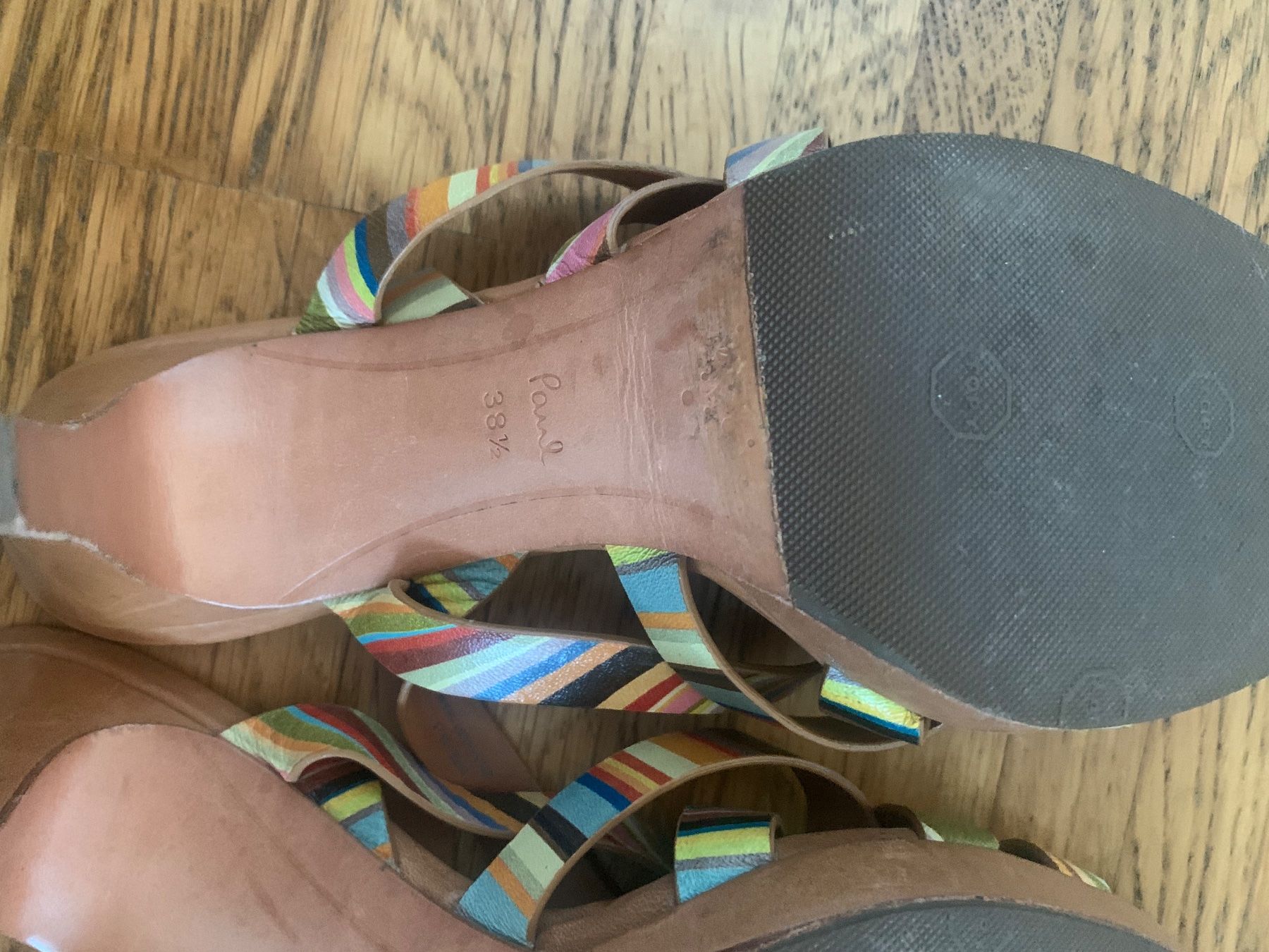Scarpe da donna: Paul Smith iconic sandalen schuhe leder – Usato da Zürich venduto da Nikuska32 6