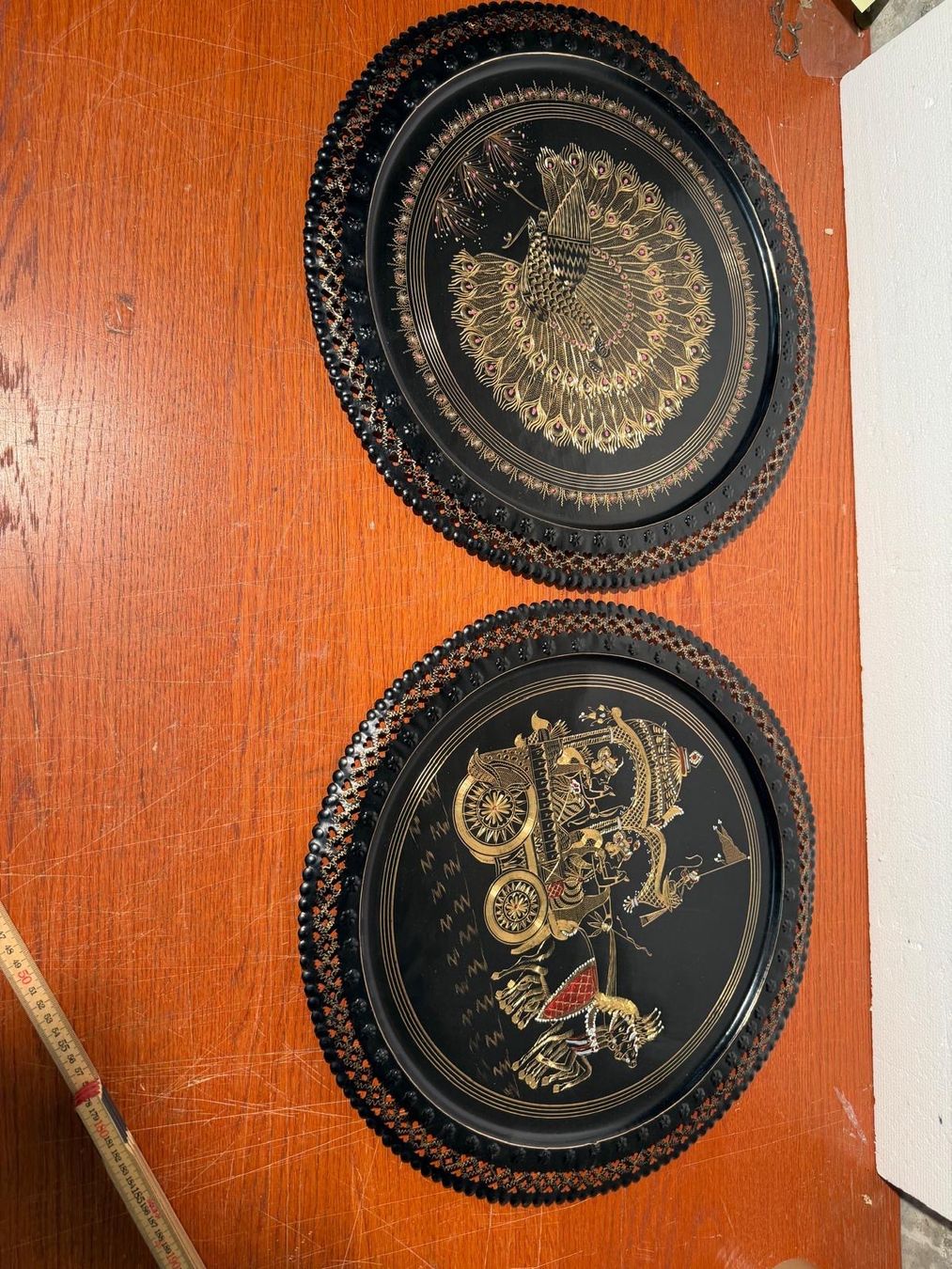 Tutte le decorazioni: Decorative Tray with Chariot Scene Used – Usato da Lausanne venduto da artnouveau04 6