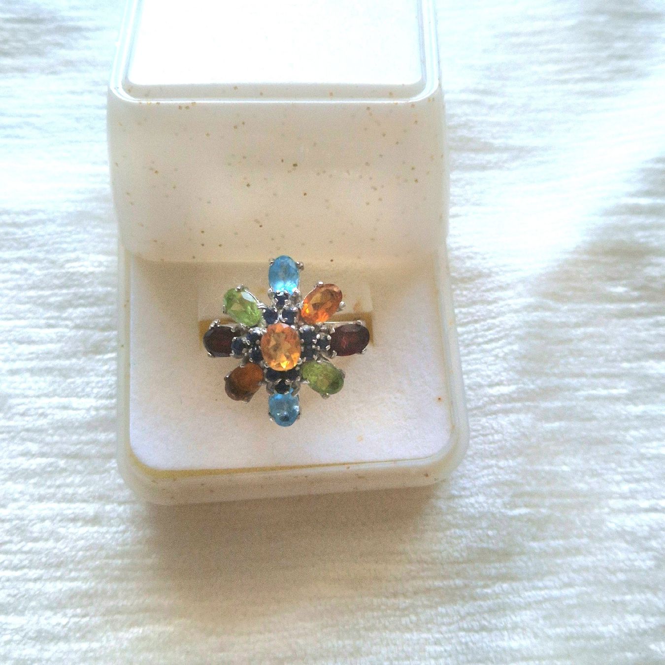 Ringe: Ring mit bunten Edelsteinen Gr. 53 – Neu (gemäss Beschreibung) aus Niederrohrdorf von Nicole430 1