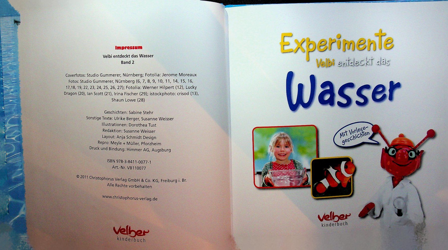 Bücher: Experimente Velbi entdeckt das Wasser Kinderbuch – Gebraucht aus Reitnau von Zaomir 2
