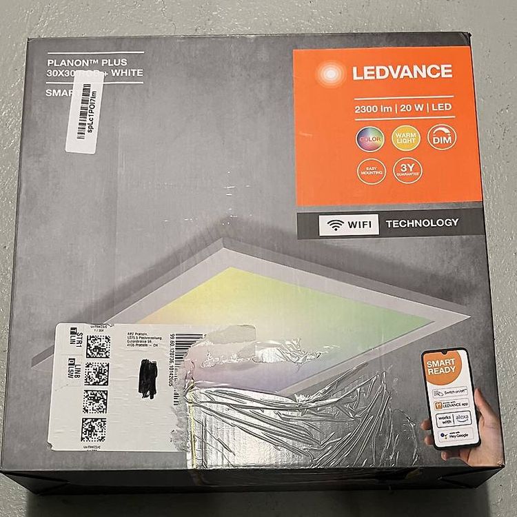Ledvance Smart Deckenleuchte Planon Plus 30x30 20W RGBW (Neu und ...
