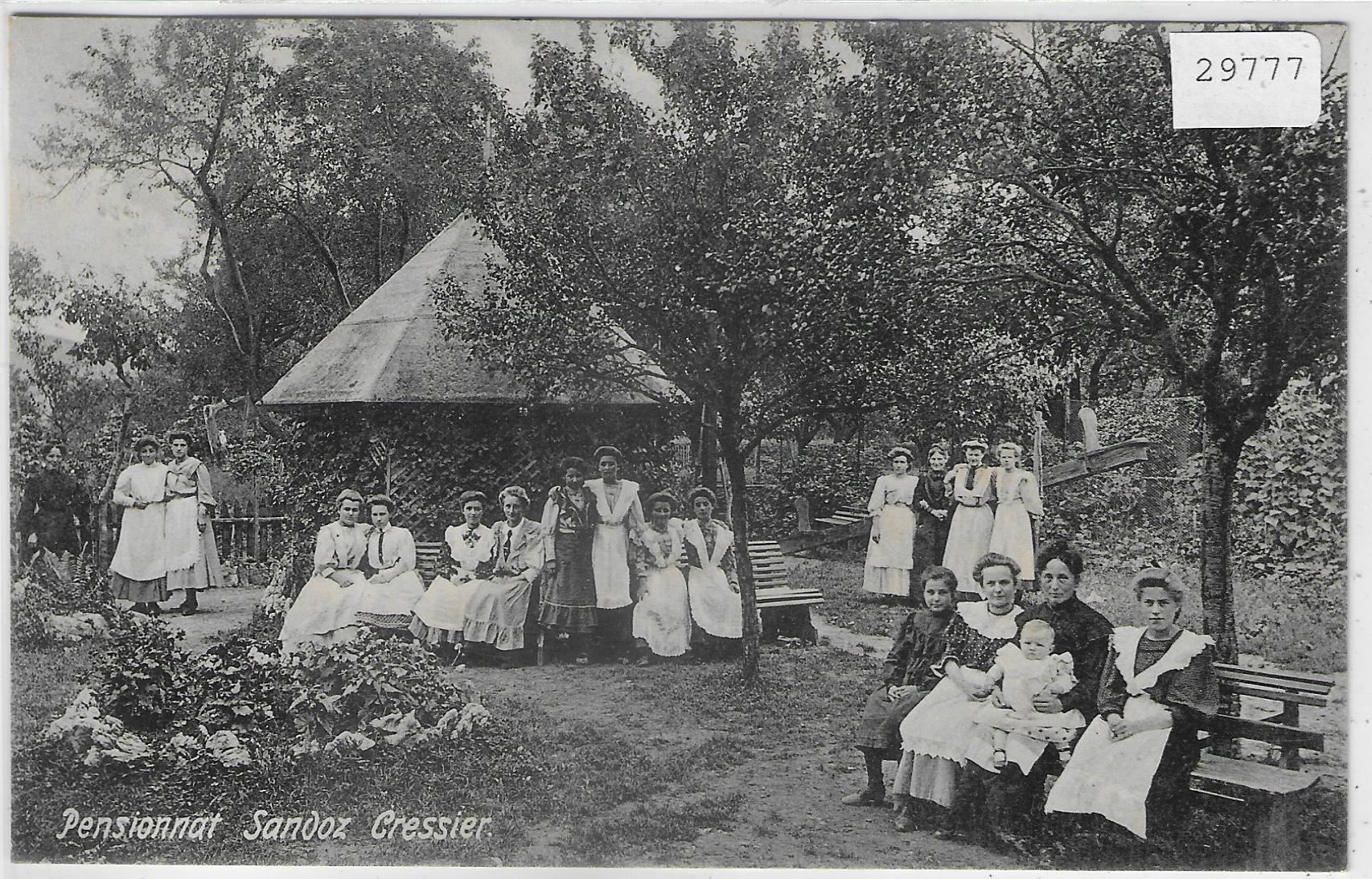 Cartoline postali: Cressier - Pensionnat Sandoz-Robert – Usato da Ettingen venduto da Kartenplanet