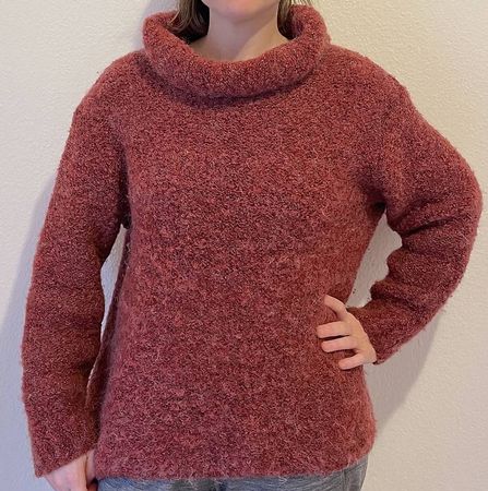 Hess Natur Bio Wolle Mohair Pulli rot 40-46
