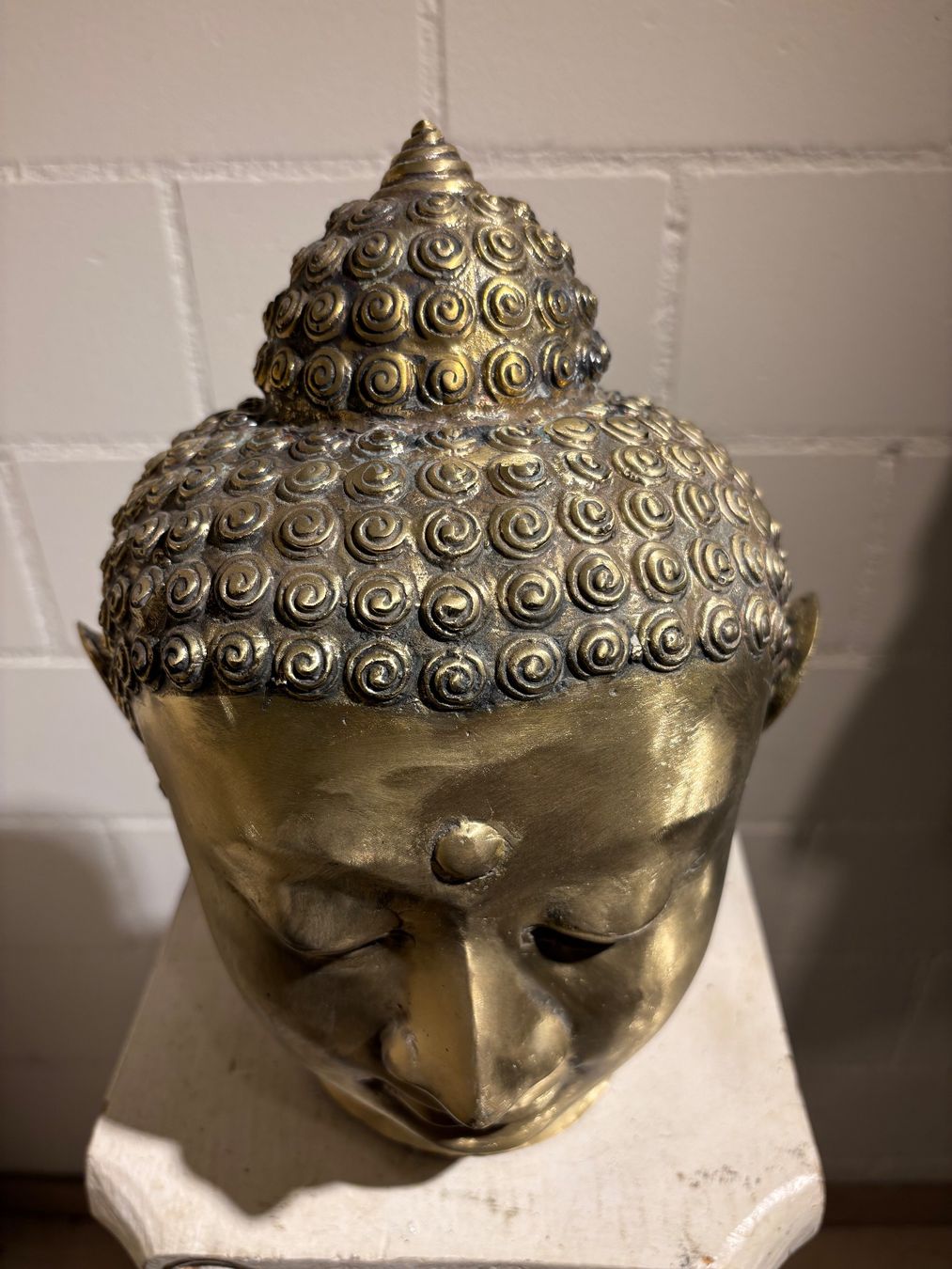 Sculture & Statue: Buddha Kopf 26 cm Messing – Usato da Lenggenwil venduto da Unique_ 5