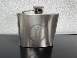 edler Flachmann - 5 oz - Steel - wie NEU