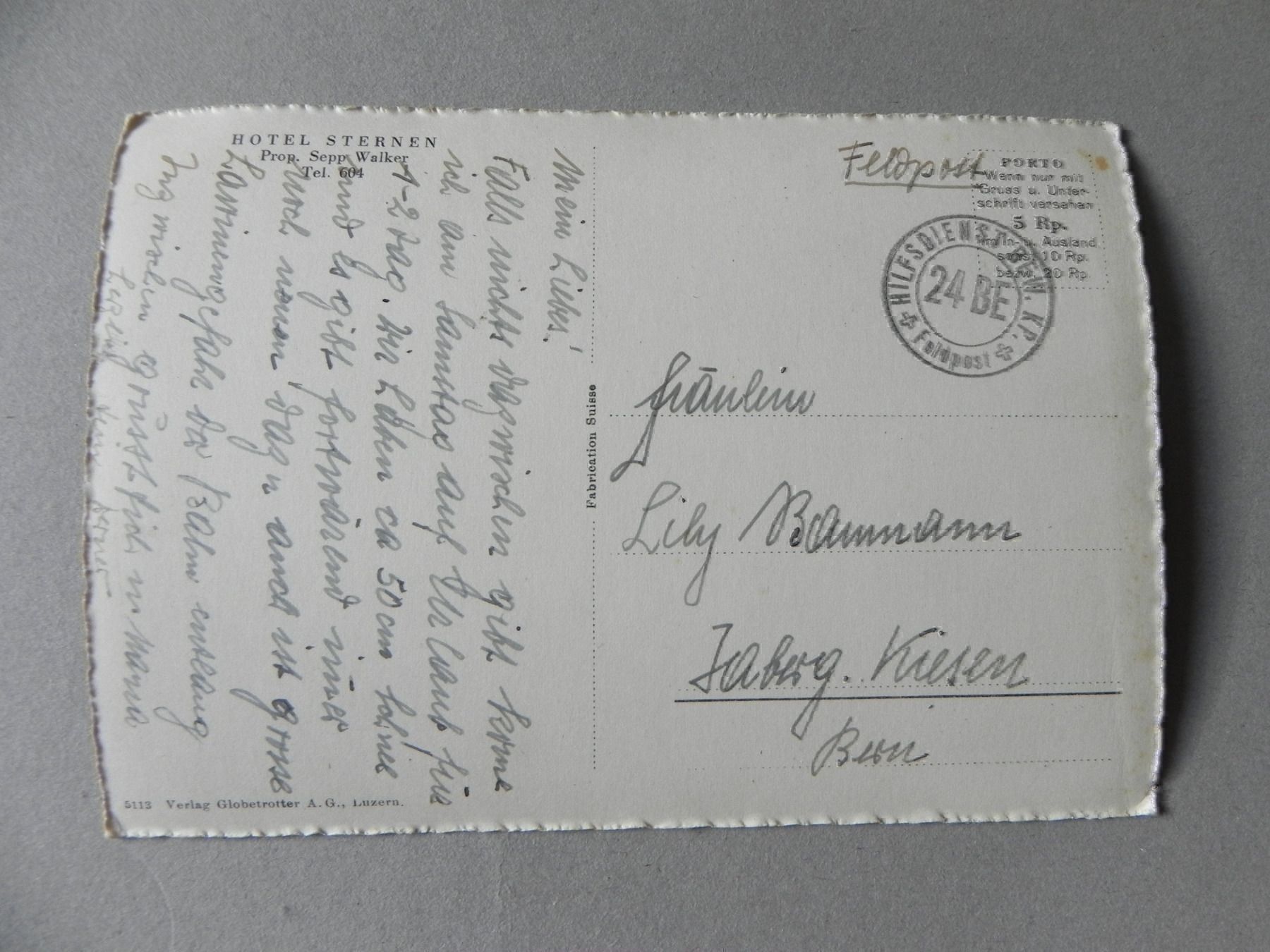 Cartoline postali: Ansichtskarte Gurtnellen Uri UR 1950 – Usato da Siebnen venduto da krimsie 1