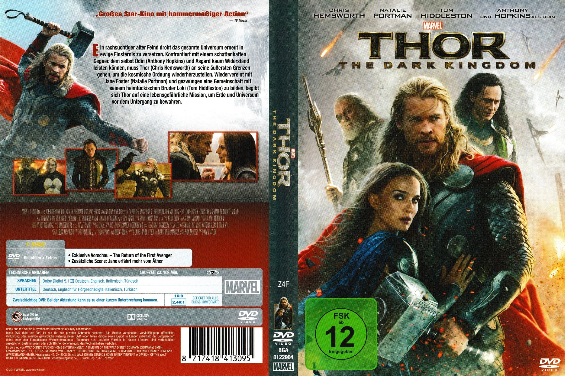 Tutti i DVDs: DVD - Thor - The Dark Kingdom – Usato da Langnau am Albis venduto da MediaRescuerKeLoX