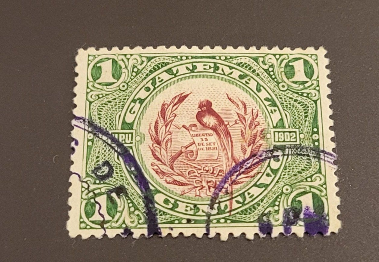 Tous les timbres: Guatemala 1902 Vogel alte briefmarke – D'occasion à St Gallen par Stampsalshobby