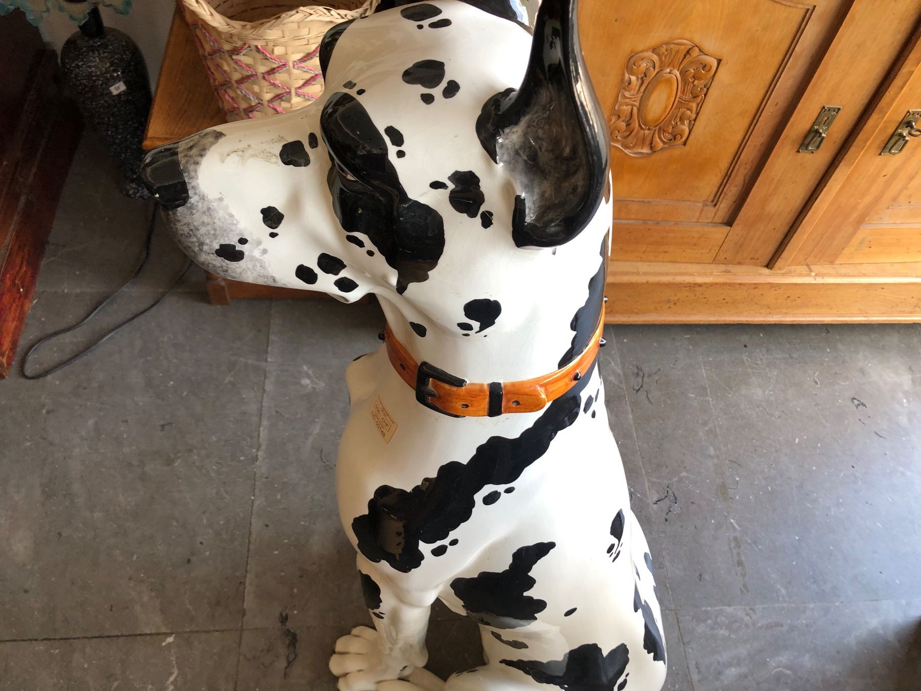 Statuette: Keramikhund Gross – Usato da Rothrist venduto da bambus18 5