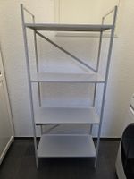 Metallregal weiss mit 4 Ablagen gebrauchter Zustand