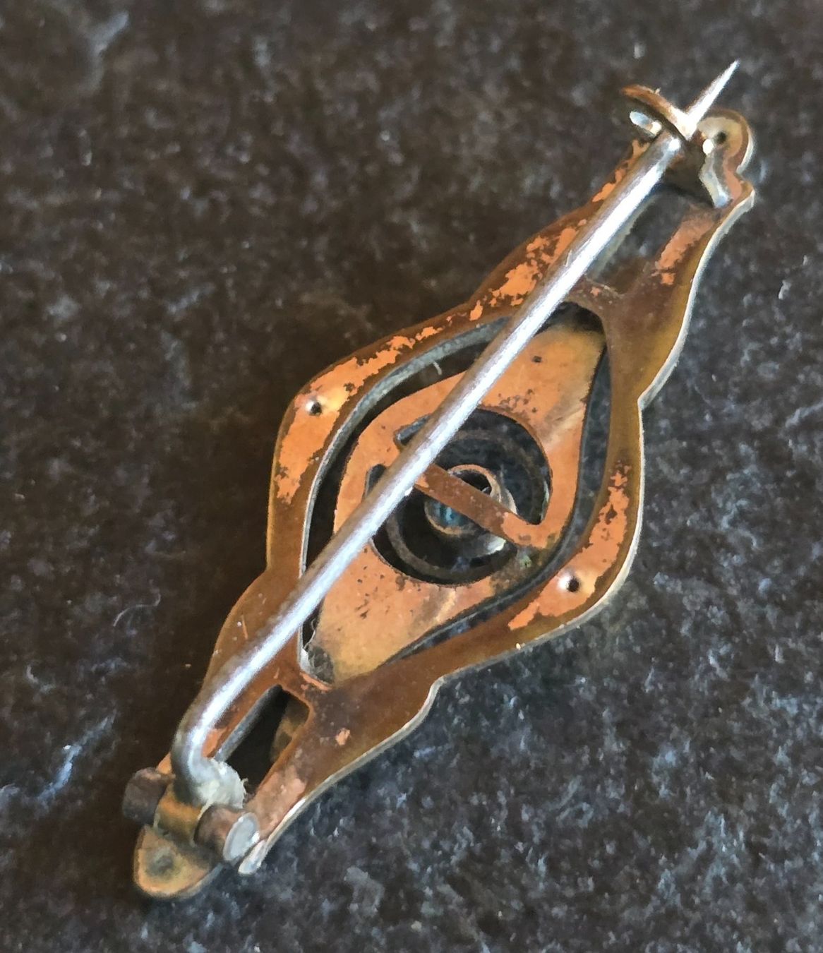 Broschen & Nadeln: Antike Brosche mit blauem Stein 4.5cm – Gebraucht aus Duebendorf von Dguguseli 1