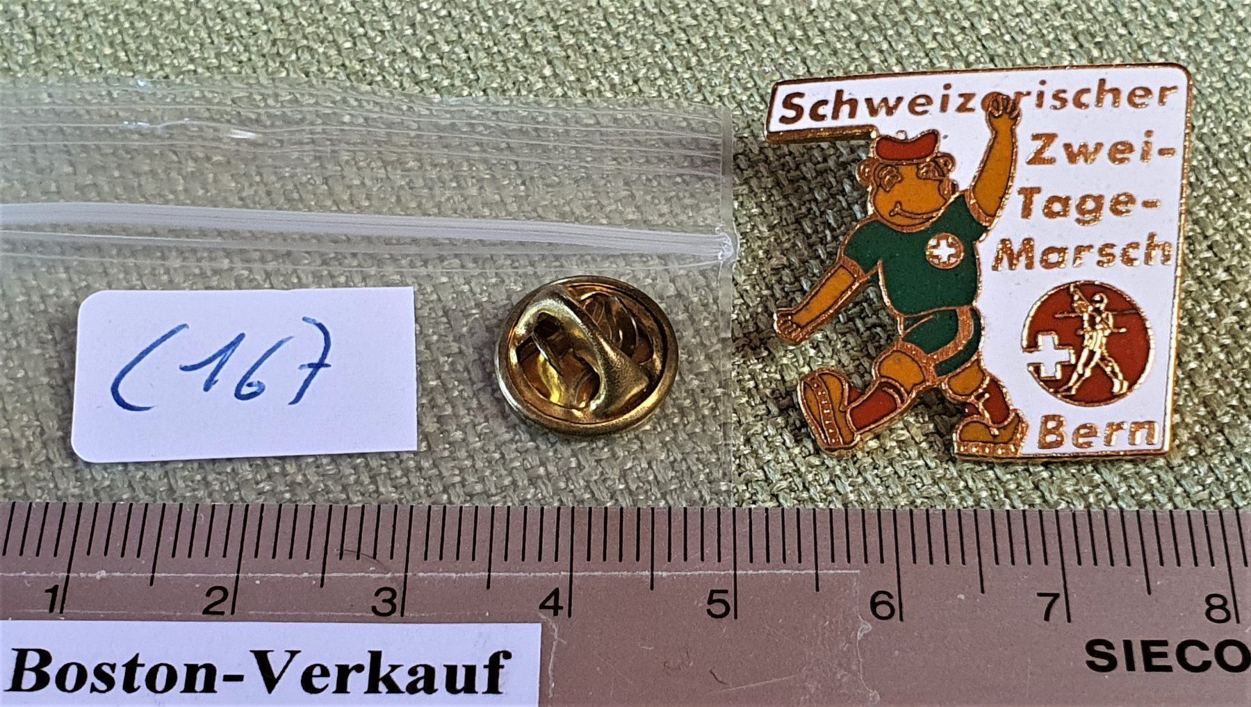 Medaglie: C167  Pin Schweizer Zweitage Marsch Bern – Usato da Reinach BL venduto da Boston-Verkauf 2