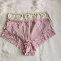 Migros Essentials 2x Slip Gr M Damen Spitze rosa weiss neu
