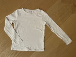 Basic Organic Cotton Long Sleeve Top, Size 110/116