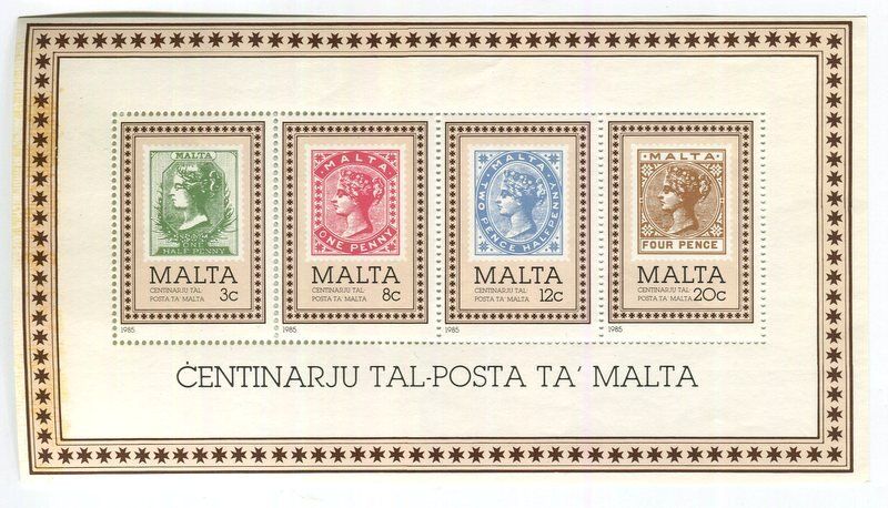 Alle Briefmarken: Block "Berühmte Briefmarken". Malta – Neu und originalverpackt aus Basel von Butsch5