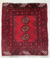 Roter Teppich, Vintage Look, Top Zustand, 56x64 cm