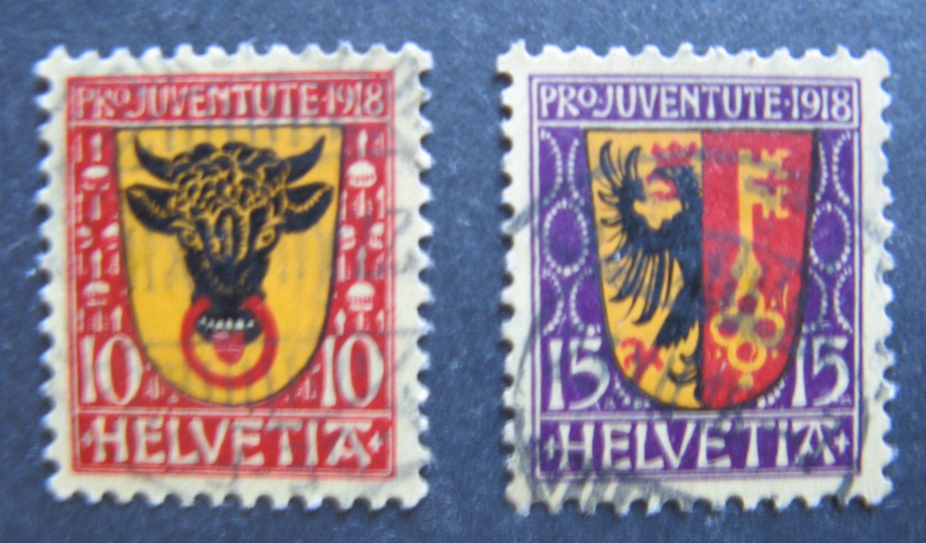 Tutti i francobolli: PJ 1918 Satz gestempelt, Lot 4 – Usato da Frauenfeld venduto da Interessent1