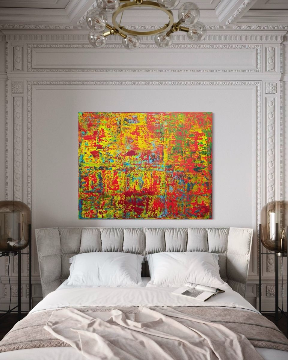 Gemälde: Original Gemälde, abstrakt, farbenfroh, einmalig! 150x120 cm – Neu und originalverpackt aus Berikon von home-artsch 8