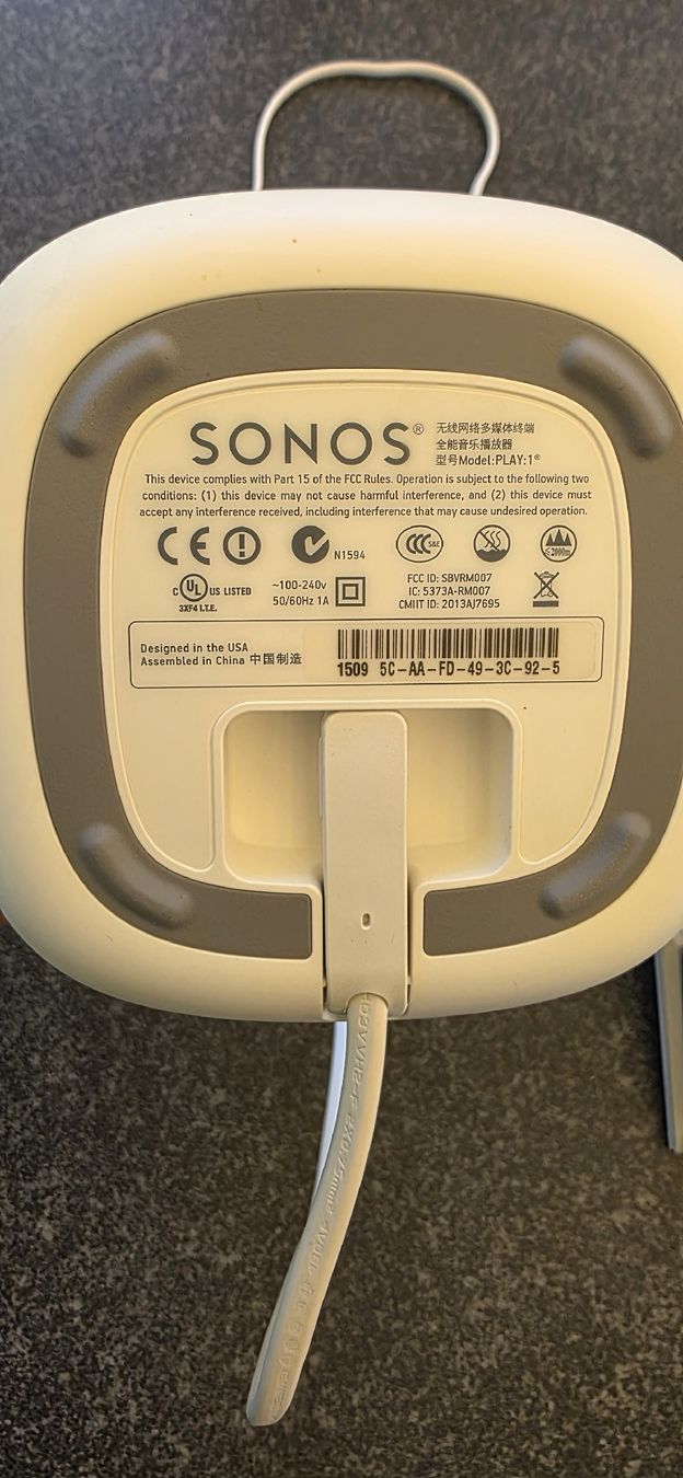 Sonos Casse acustiche: Sonos Play1 weiss – Usato da Rheinfelden venduto da coulax01 1