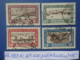 FL 1928 Nr. W7-W10 (W9 mit Riss)