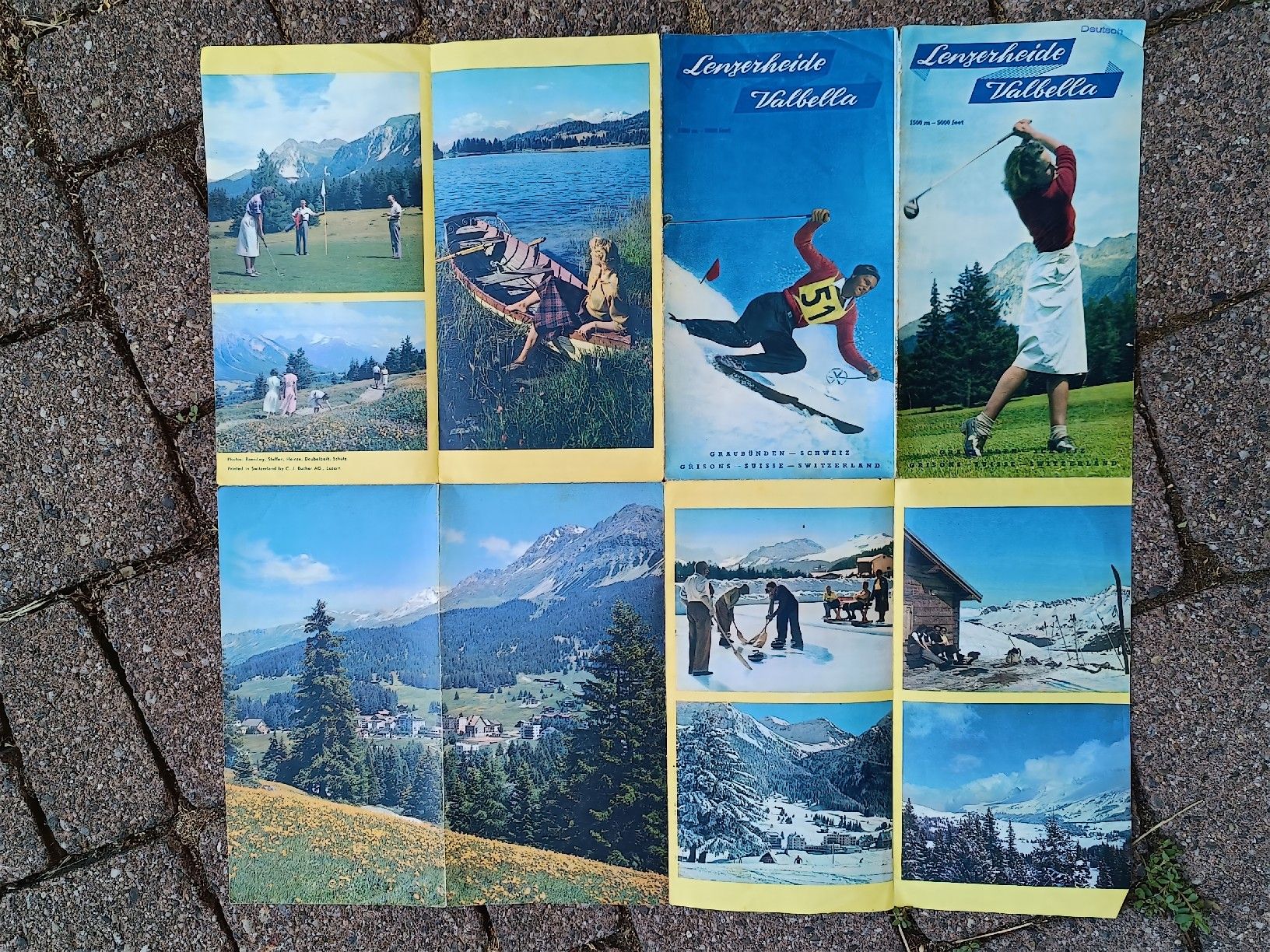 Documents: Alter Prospekt / Lenzerheide Valbella Graubünden ca. 1939 – D'occasion à Brugg AG par Ente015 3