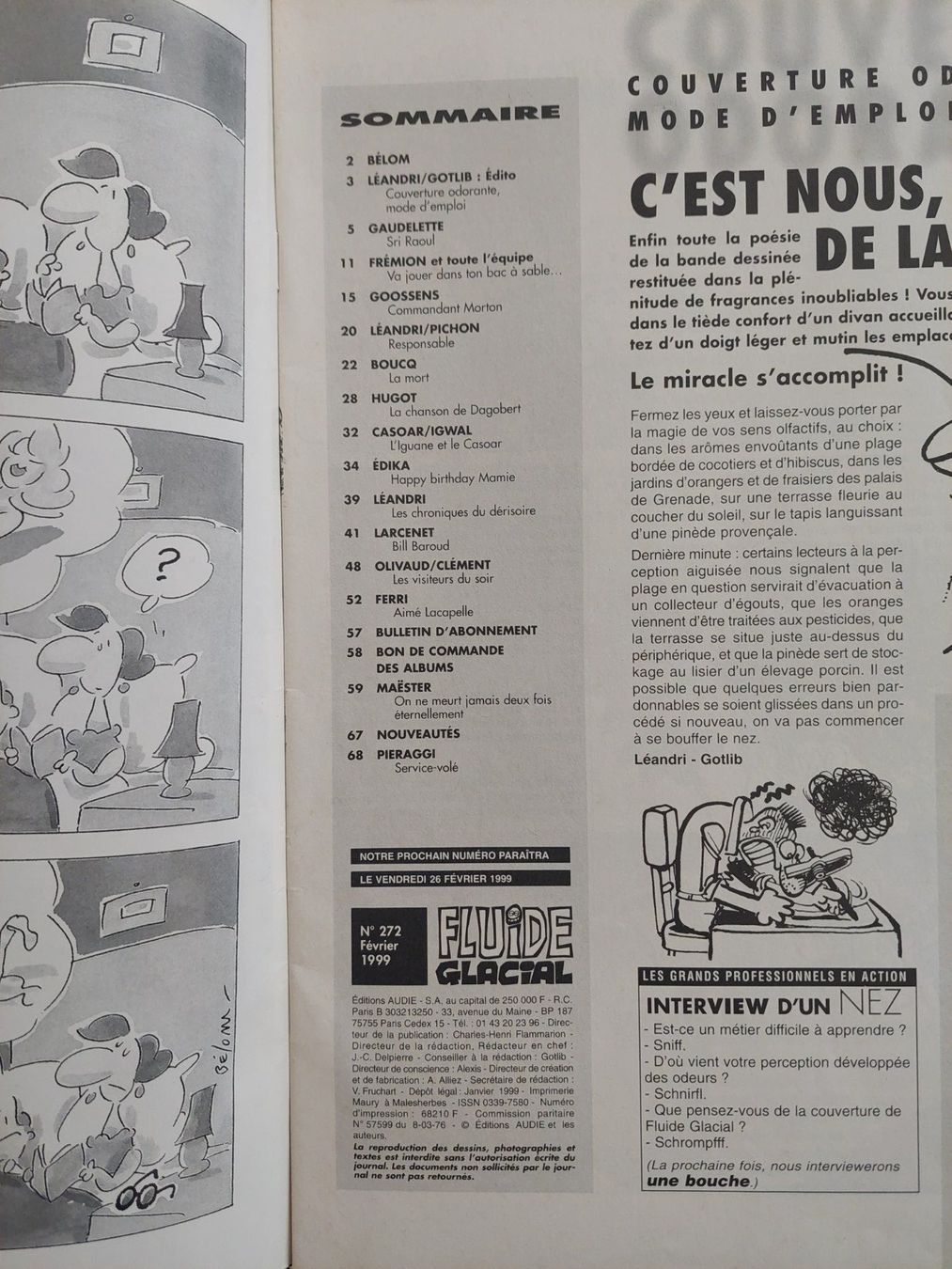 Fumetti: Fluide Glacial No 272 Février 1999 BE+ – Usato da Genève venduto da Blu_BD 2