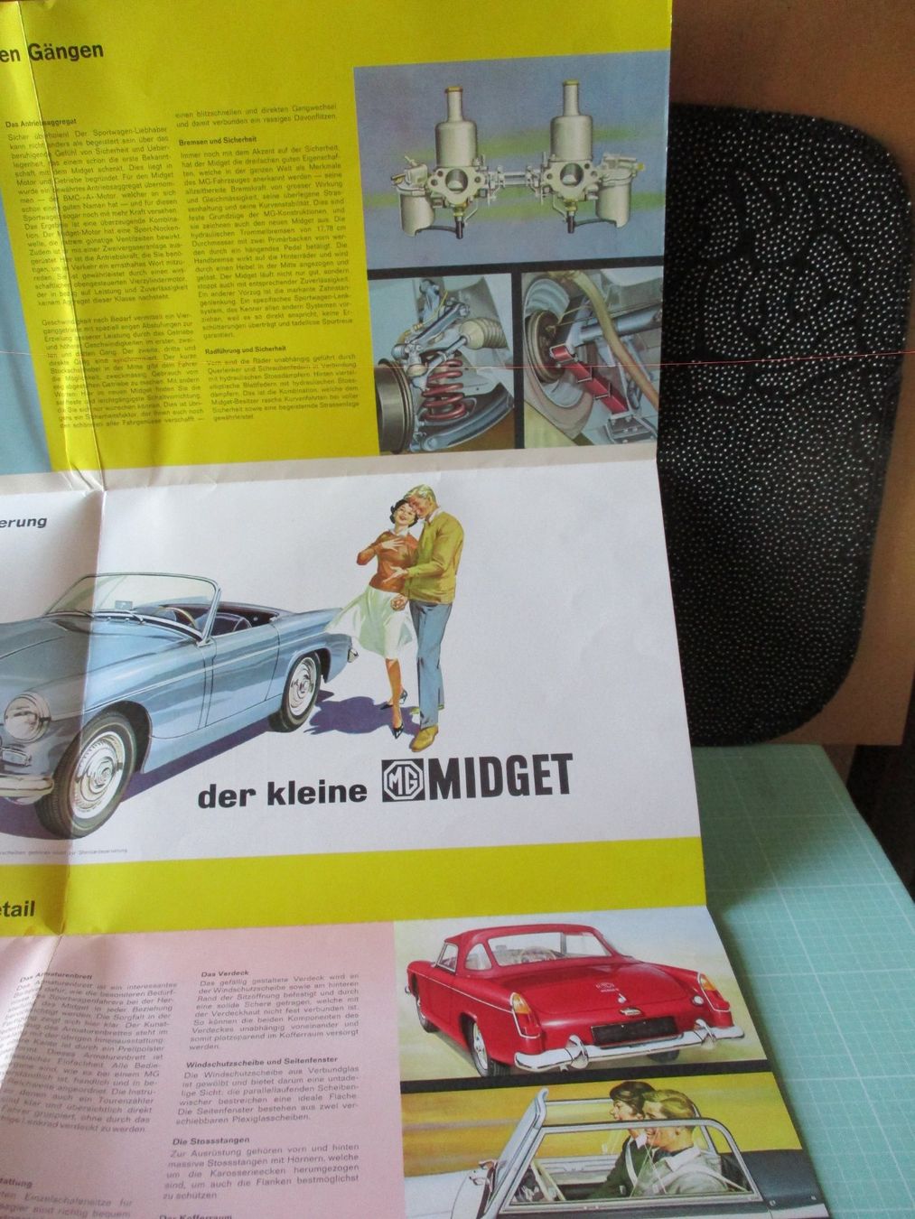 MG Dokumente: MG Midget  Prospekt 1962 ? – Gebraucht aus Ottikon Gossau ZH von hokuspokus 4