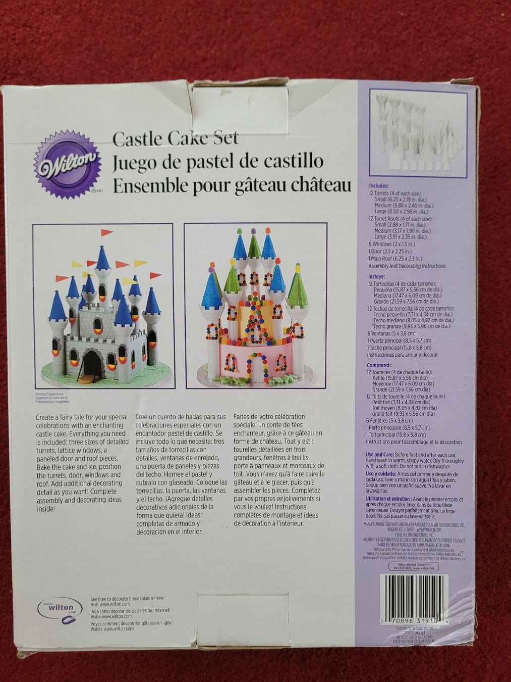 Teglie da forno: Ensemble pour gâteau château Wilton – Usato da St-Maurice venduto da happy.family 1