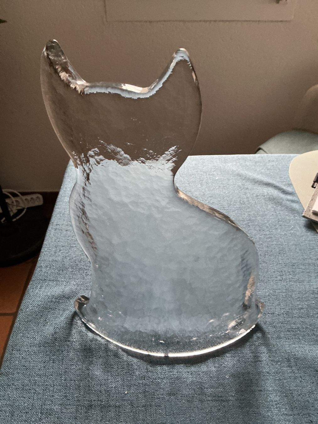Glasi Hergiswil Figuren: Hergiswil grosse Glas Katze – Gebraucht aus Wettingen von Andres54 1
