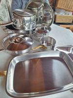 7 TEILIGES CHROMSTAHL PFANNENSET