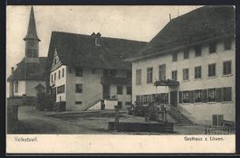 Volketswil, Gasthaus z. Löwen mit Blick