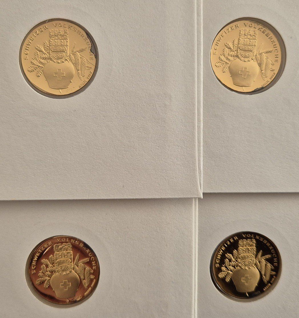Medaglie: Numisbrief Sternsingen/Sechseläuten/Gansabhauet/Achetringele – Nuovo (secondo la descrizione) da St. Moritz venduto da Guenteratch 6