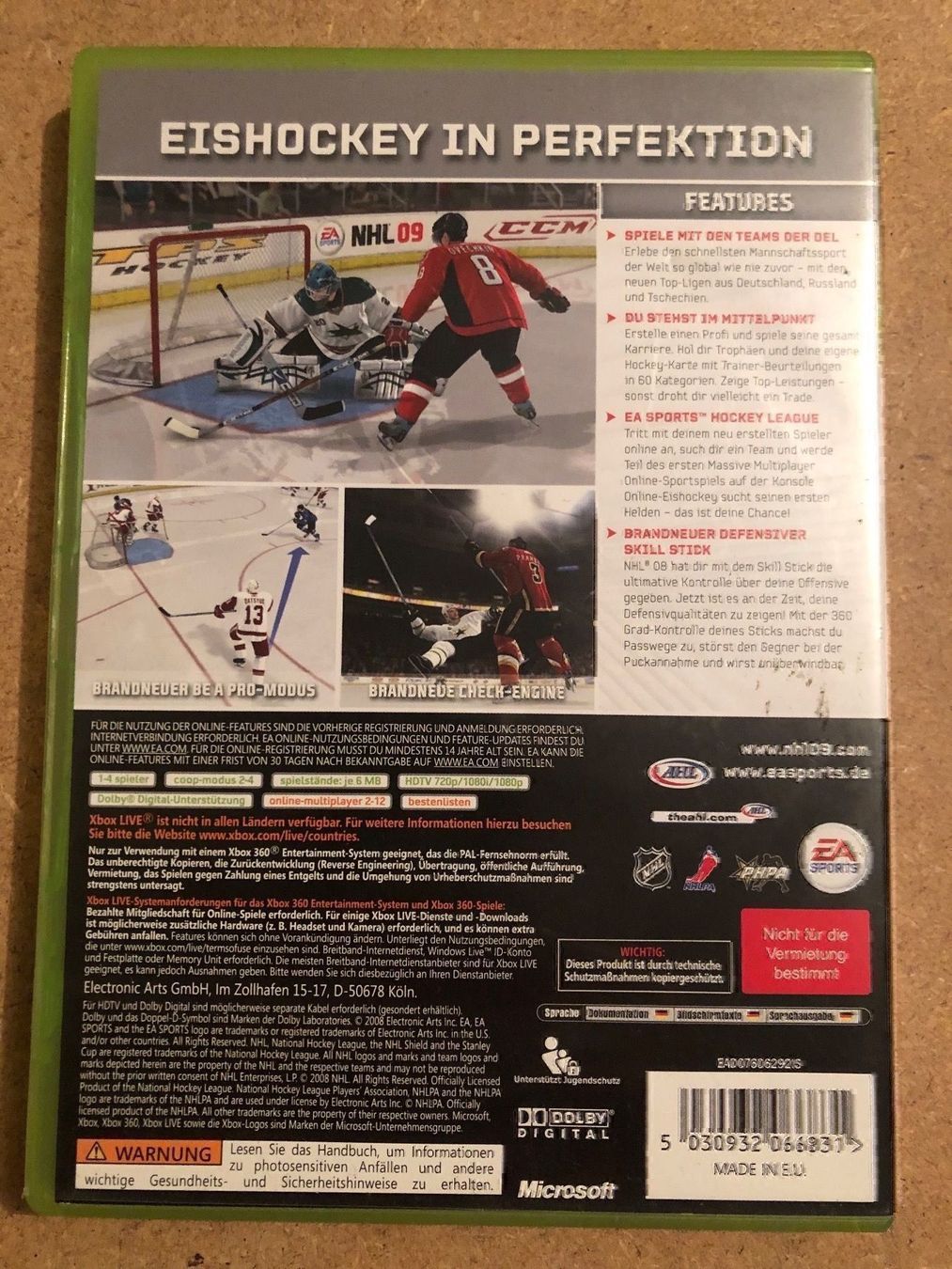 Giochi: NHL 09 für Xbox 360 – Usato da Kestenholz venduto da Mad18 1