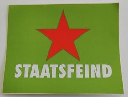 Staatsfeind  (Aufkleber, PVC)