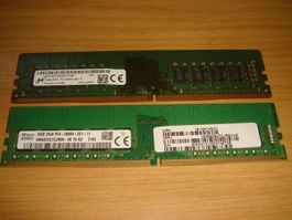 1 stück 16gb ddr4 2666 RAM für Computer. Getestet.