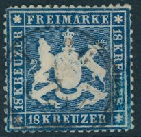 Weihnachten Angebot Württemberg Mi-Nr20 y Gestempelt 2800 Fr