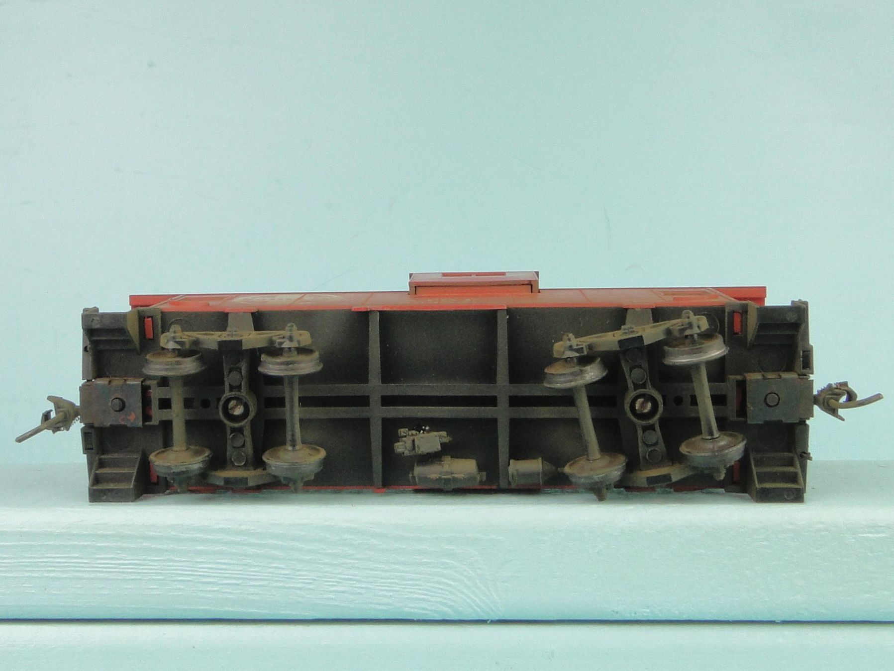 Athearn Modellini di ferrovie: Athearn H0 Santa Fe  Caboose, Kadee – Usato da Bülach venduto da cann11 3