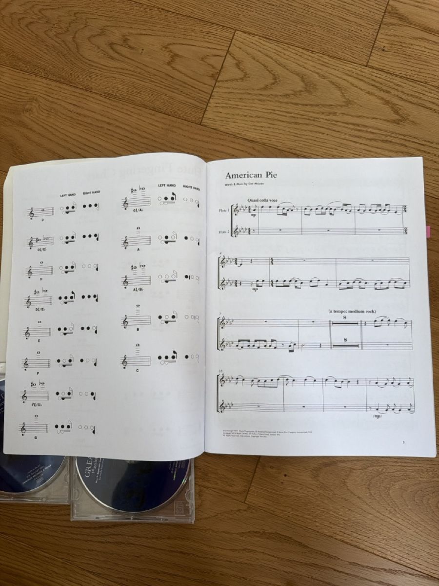 Libri: Notenbuch "Greatest Hits" Flöte Duette mit CDs – Usato da Oberdorf NW venduto da sab_qgz6 2