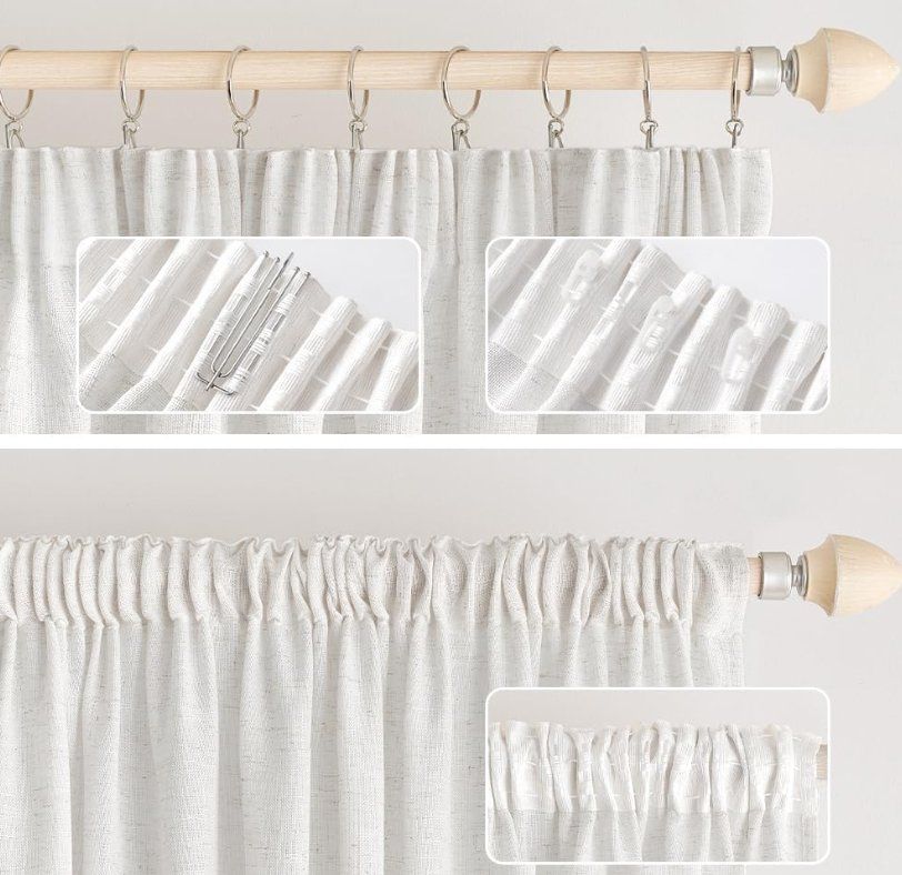 Vorhänge: Vorhänge Leinen 2er Set BxH 140x280cm – Neu (gemäss Beschreibung) aus Adlikon b.Regensdorf von MK-VORHANGSERVICE 2
