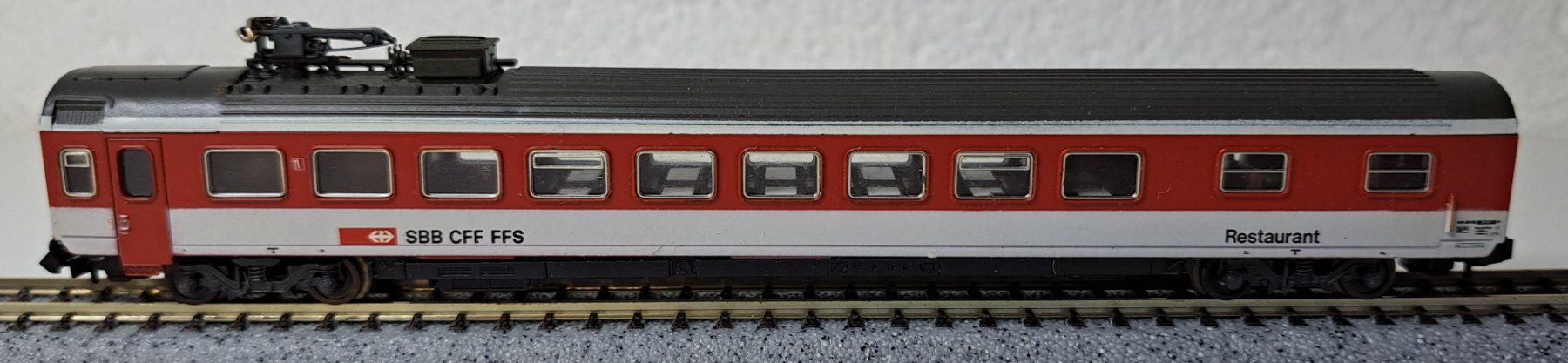 Roco Modellini di ferrovie: SBB CFF FFS Restaurantwagen Roco Spur N – Usato da Salez venduto da rhb-spur-n 3