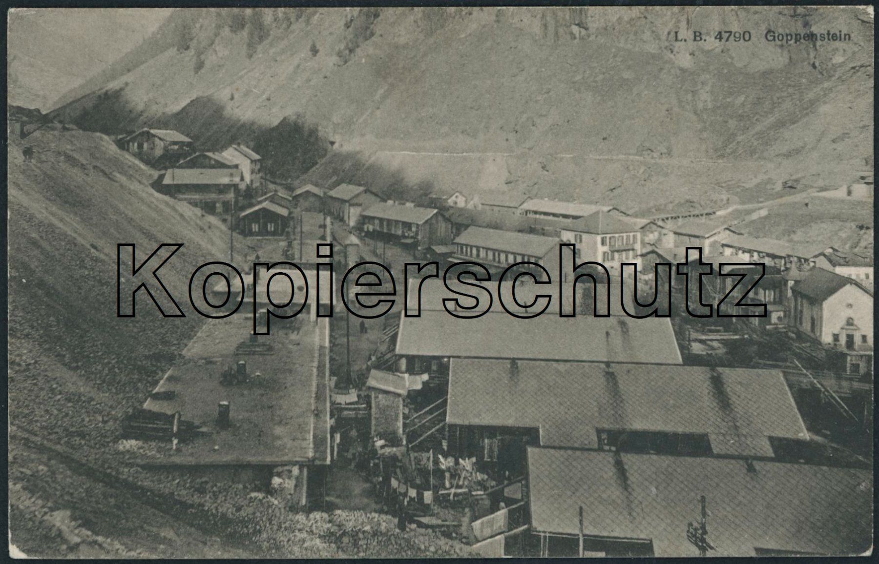 Cartoline postali: VS Goppenstein - Lötschberg Tunnel - Bahn BLS – Usato da Schindellegi venduto da leecollect