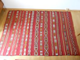 Handgemachter Vintage Kelim aus Wolle (Hanbel) 160 x 235cm