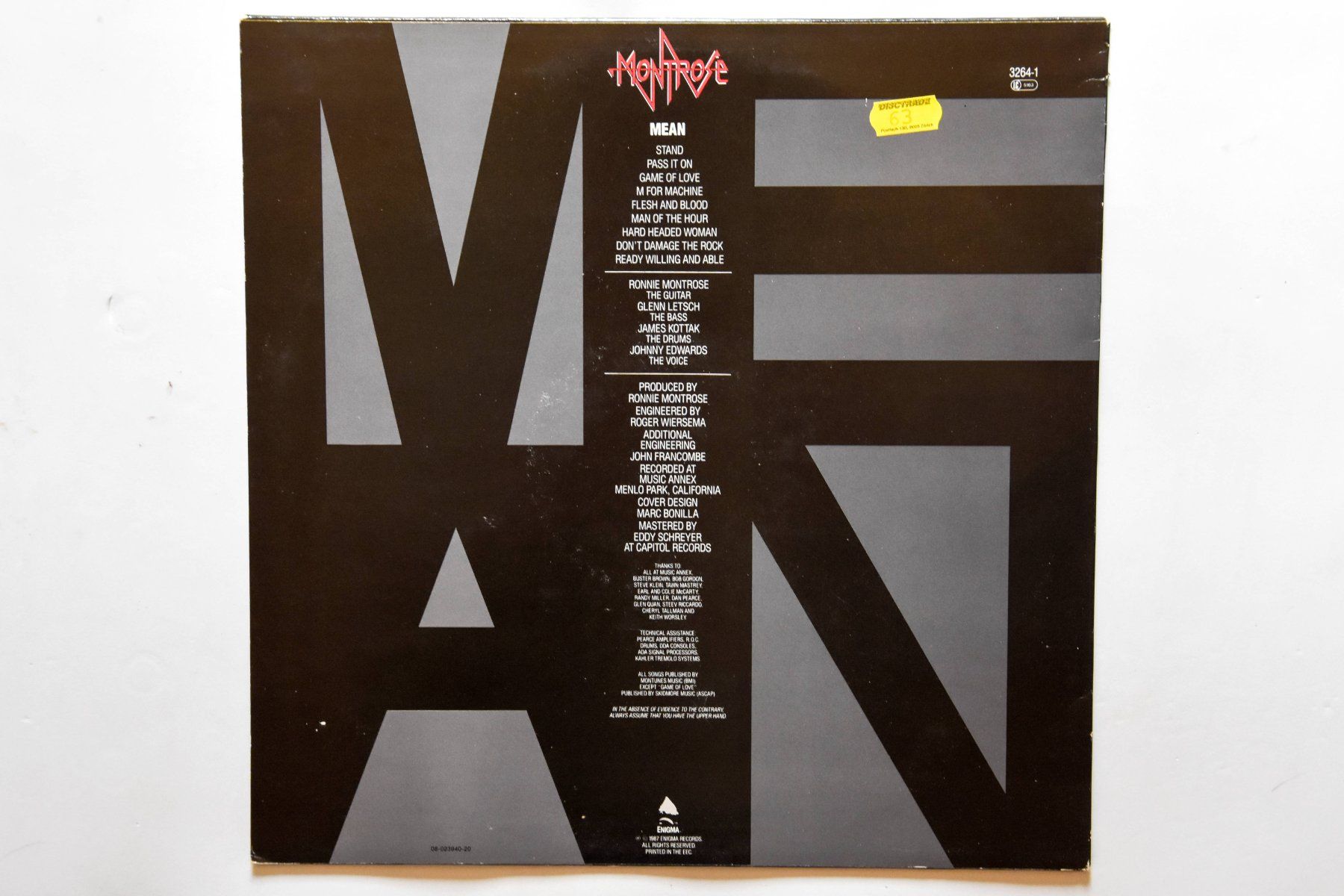 Dischi in vinile: Montrose - Mean – Usato da Belmont-sur-Yverdon venduto da ag97 1