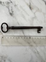 Antique Iron Key, 15cm Long, Collectible