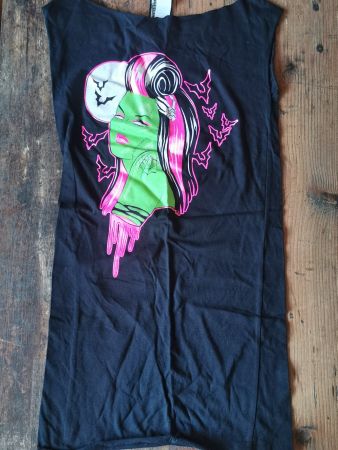 Toofast long Shirt *NEU* Fledermaus S Zombie Girl
