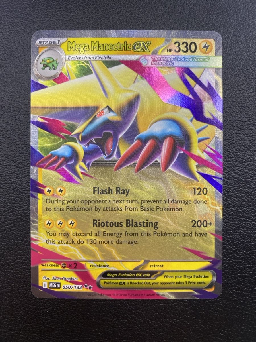 Pokémon Sammelbilder & Trading cards: Mega Manectric ex MEG 050/132 RR Mega Evolution Double Rare – Neu (gemäss Beschreibung) aus Oberglatt ZH von DSGS37