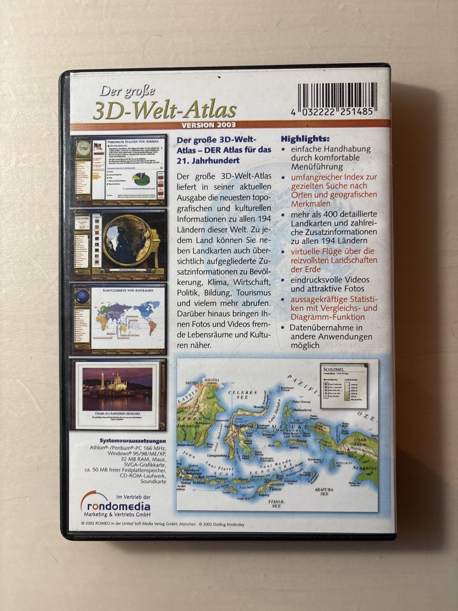 Spiele: Der grosse 3D - Welt- Atlas – Gebraucht aus Ruswil von Slivio_ 1