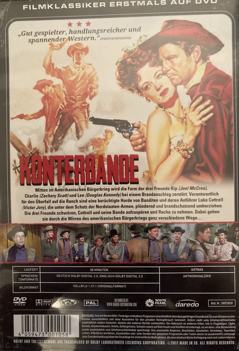 Tutti i DVDs: Western DVD "Konterbande" mit Joel McCrea – Usato da Hunzenschwil venduto da nixnevis 1
